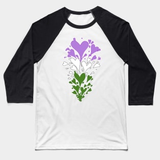 Loveheart - Genderqueer Baseball T-Shirt